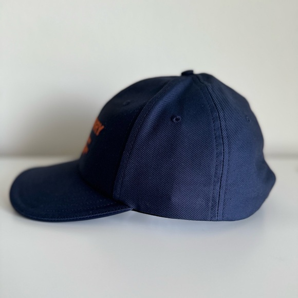 Burberry Embroidered Baseball Cap — Navy/Orange NWT - Picture 4 of 6